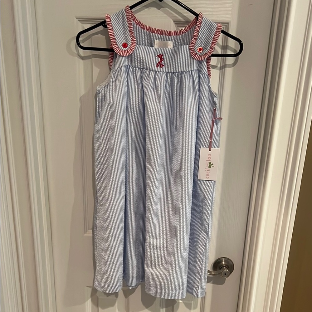 Girls Cecil and Lou Summer dress size 12 NWT 4th of July beach sundress